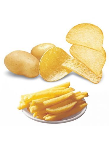 Patatas fritas hechas con maquinaria taizy