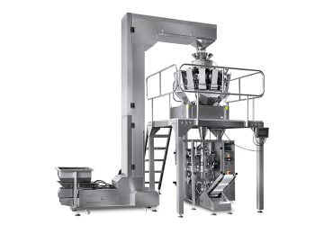 automatic potato chips and fries packaging machine