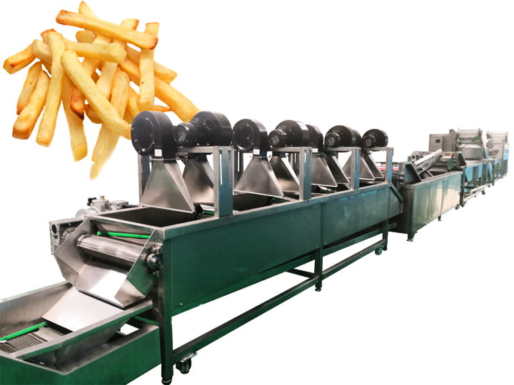 fully automatic french fries line of Taizy