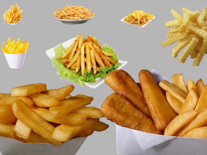 various french fries with good tastes