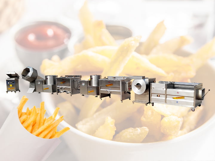 whole set of french fries making machines for sale