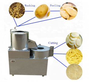 ماكينة غسل وتقشير وتقطيع البطاطس