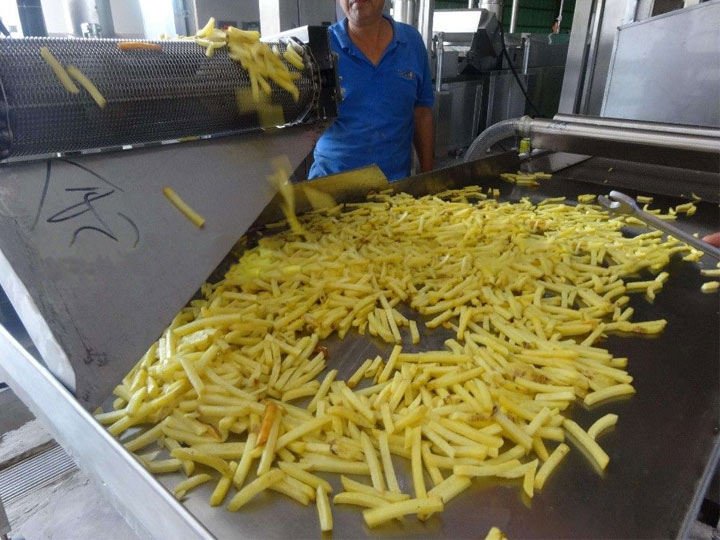 Pequeña planta procesadora de papas fritas congeladas11 副本