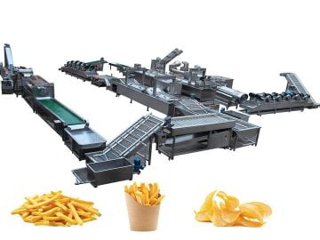 french fries production line process