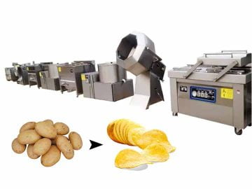 100kg per hour potato chips processing plant