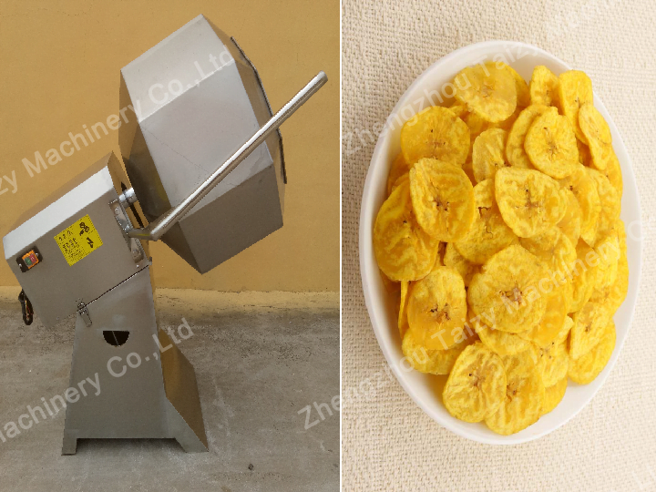 Máquina sazonadora de chips de plátano