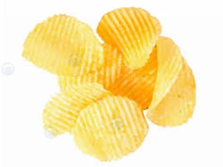 chips de pommes de terre ridées