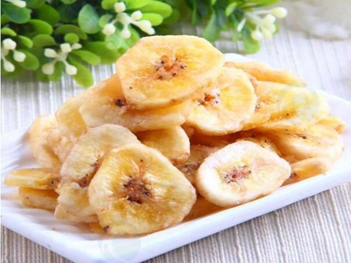fatias de banana secas originais