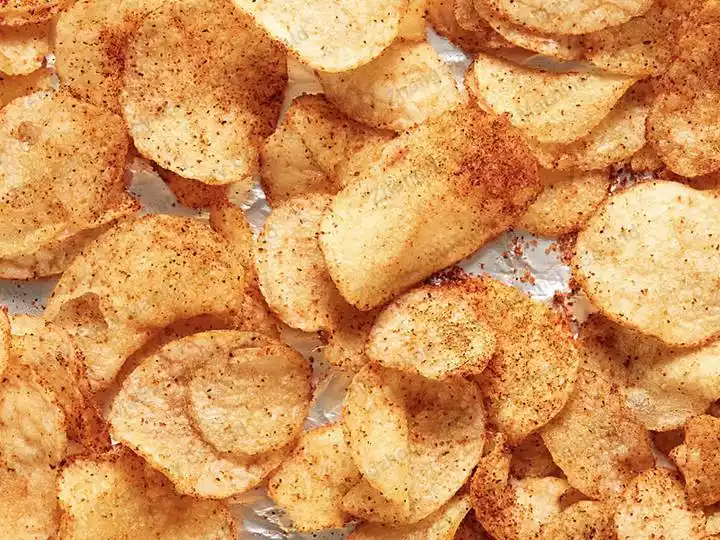 spiced potato chips