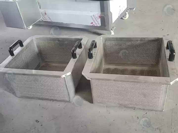 Basket for frying or blanching