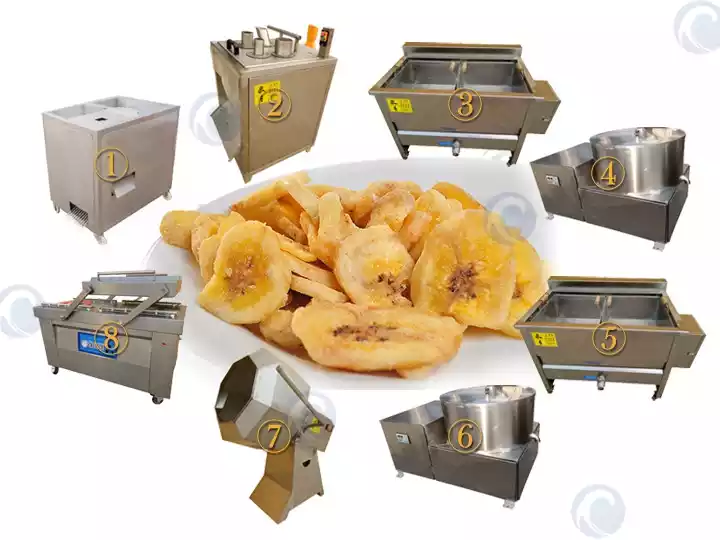 fried banana chips production line