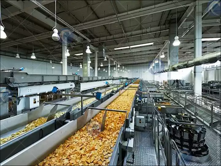 линия по производству картофельных чипсов на продажу