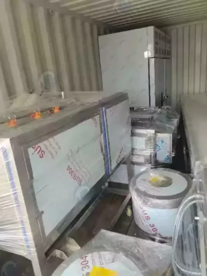 linha de processamento de batatas fritas congeladas