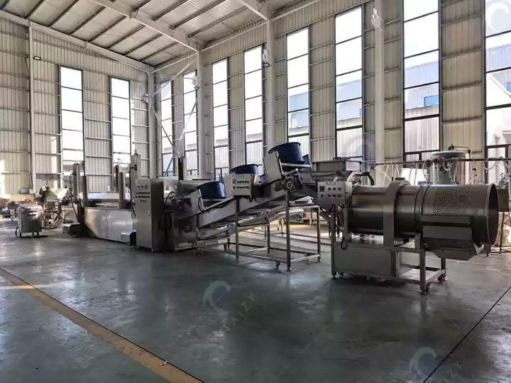 линия по производству картофельных чипсов