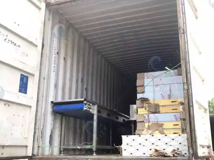 full automatic potato chip production line loading site