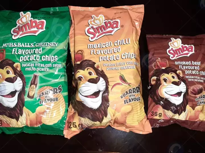 packaging of finished potato chips