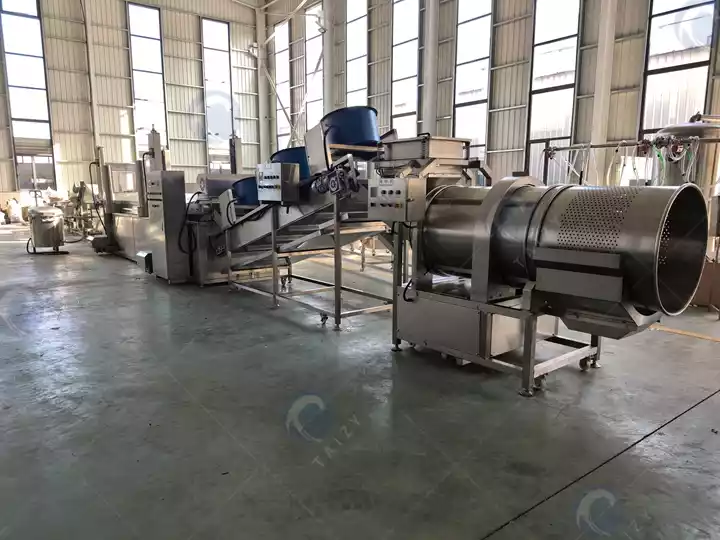 automatic potato chip processing line