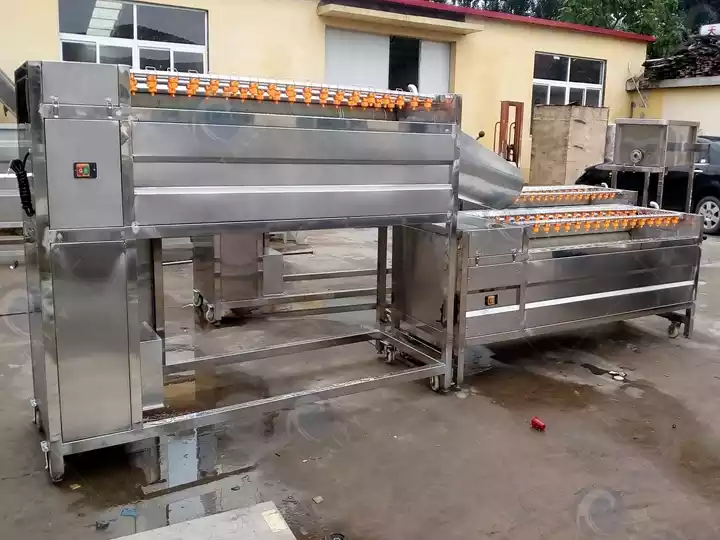 industrial vegetable washing peeling machine