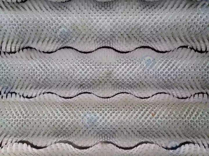 wavy combined brush roller for vegetable washer