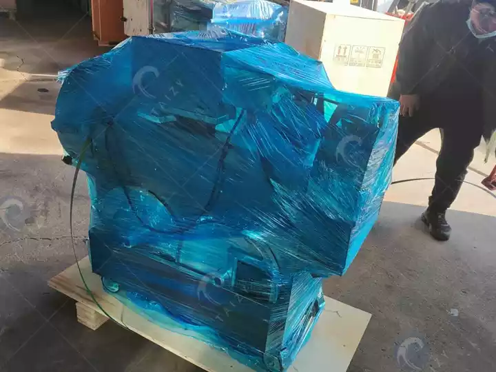 vegetable cutter wrapped for shipment